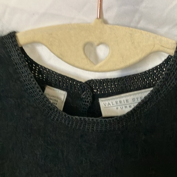 Valerie Stevens: Black Furblend Sweater- Wool & Angora- S - Picture 11 of 16